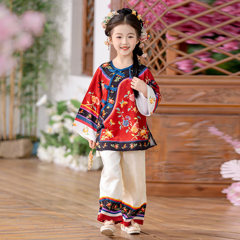 汉服女童春装2026新款小女孩超仙图片