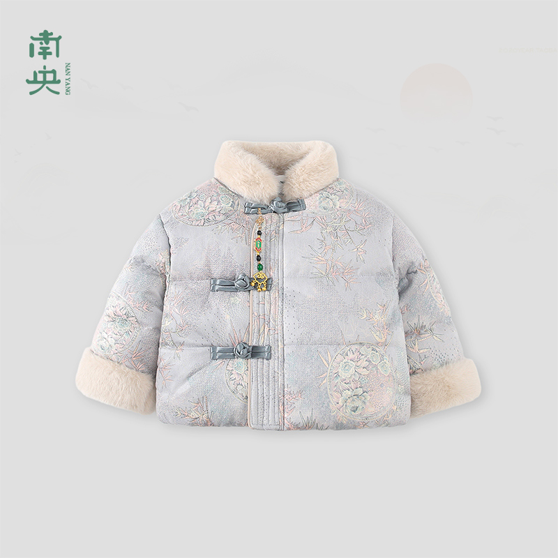 拜年服男童唐装棉衣冬季女童汉服