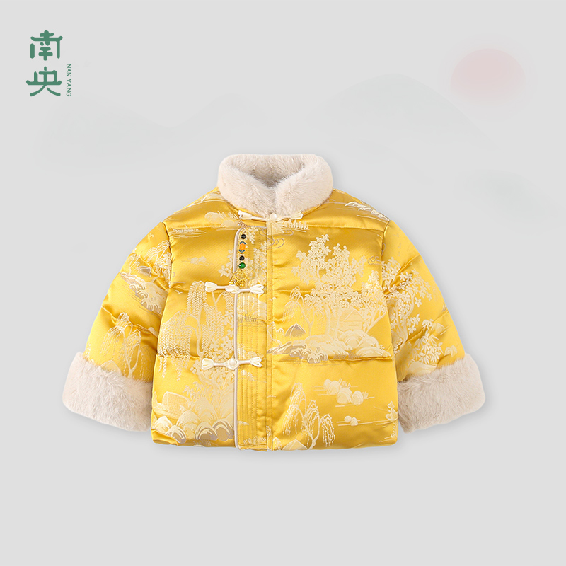 拜年服男童唐装棉衣女童汉服冬装