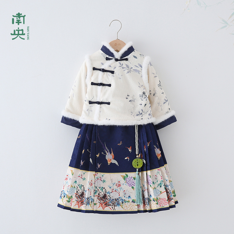 男童马面裙秋冬季汉服儿童拜年服
