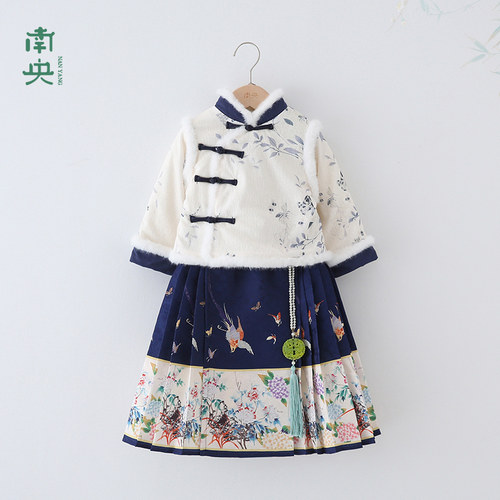 男童马面裙秋冬季汉服儿童拜年服