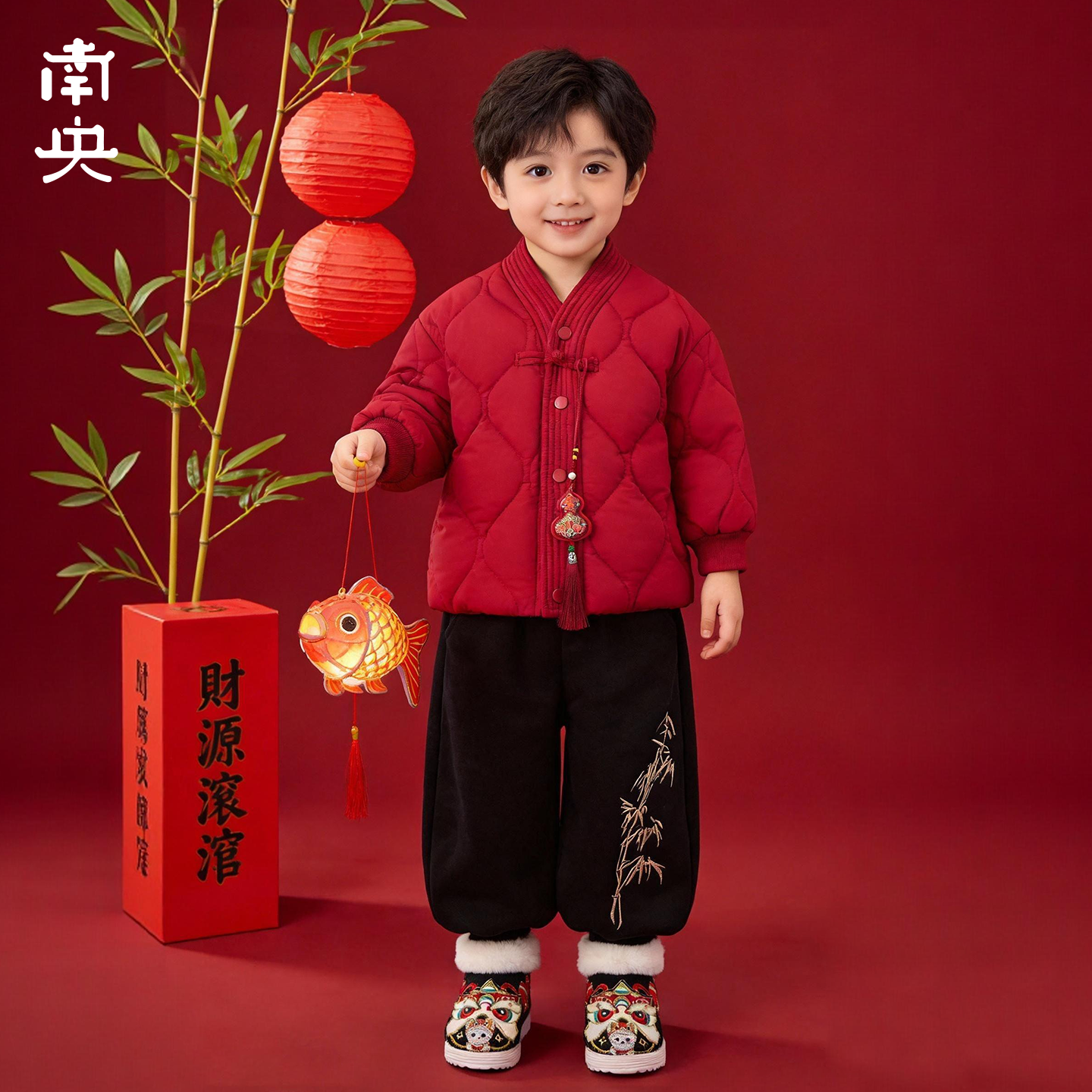 南央中国风男童拜年服套装冬季唐装棉袄儿童新中式过年汉服新年装,童装/婴儿装/亲子装,唐装,淘宝优惠券,粉丝福利购,淘宝优惠卷