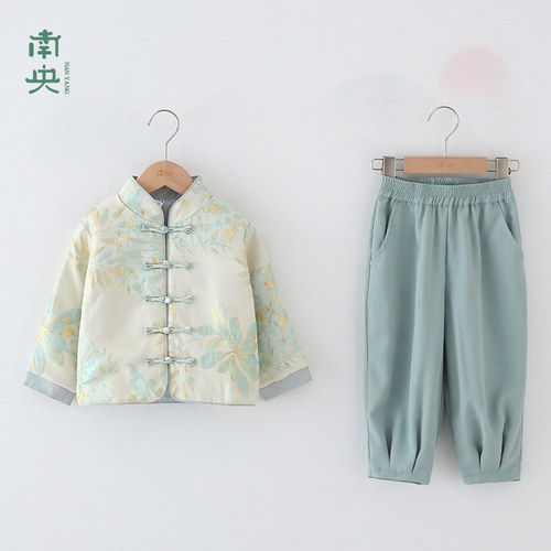 新中式男童唐装春秋儿童汉服外套