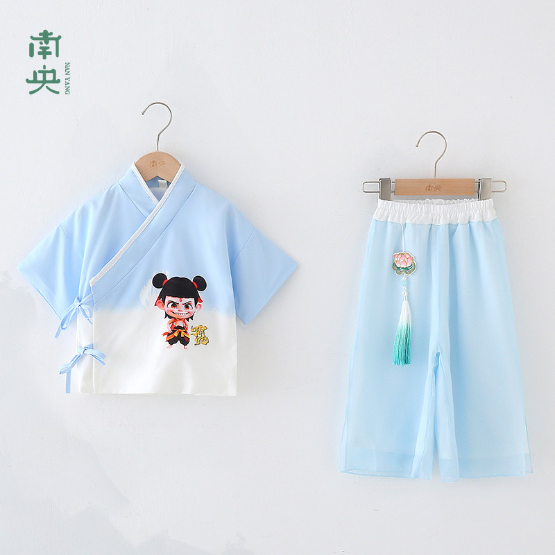 哪吒服装日常可穿男孩汉服男童夏图片