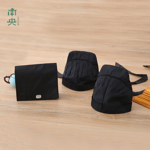 李白帽子汉服帽子演出书生帽唐装