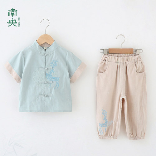 南央汉服儿童夏季薄宝宝唐装男童
