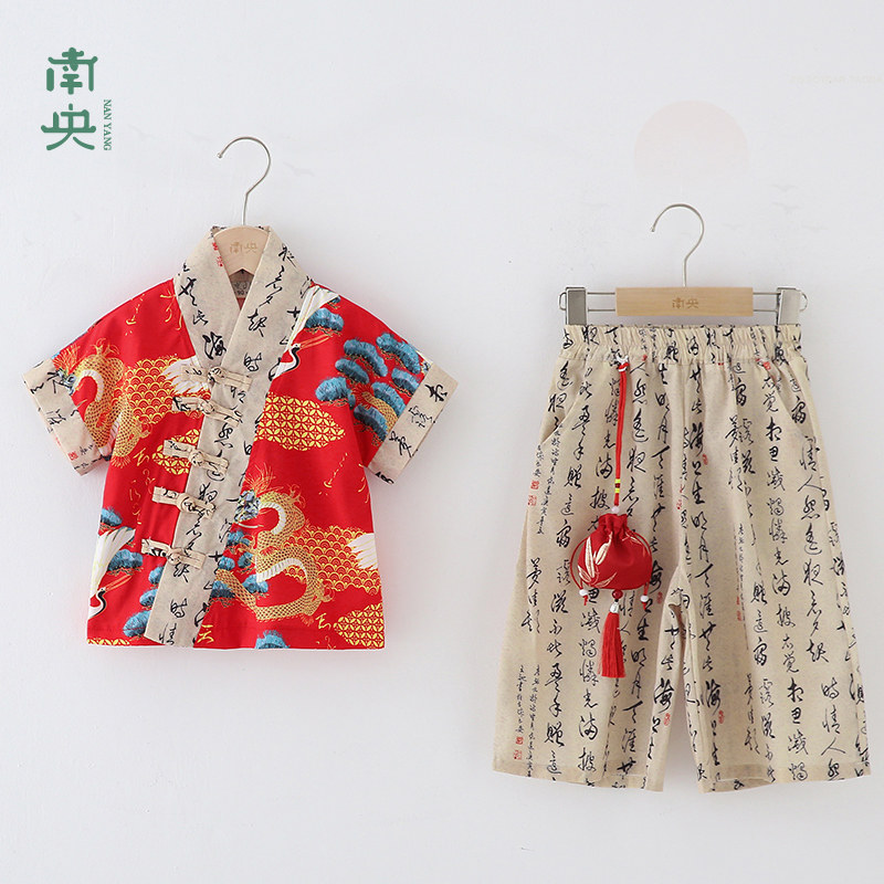 男童汉服夏季薄款儿童国风套装图片
