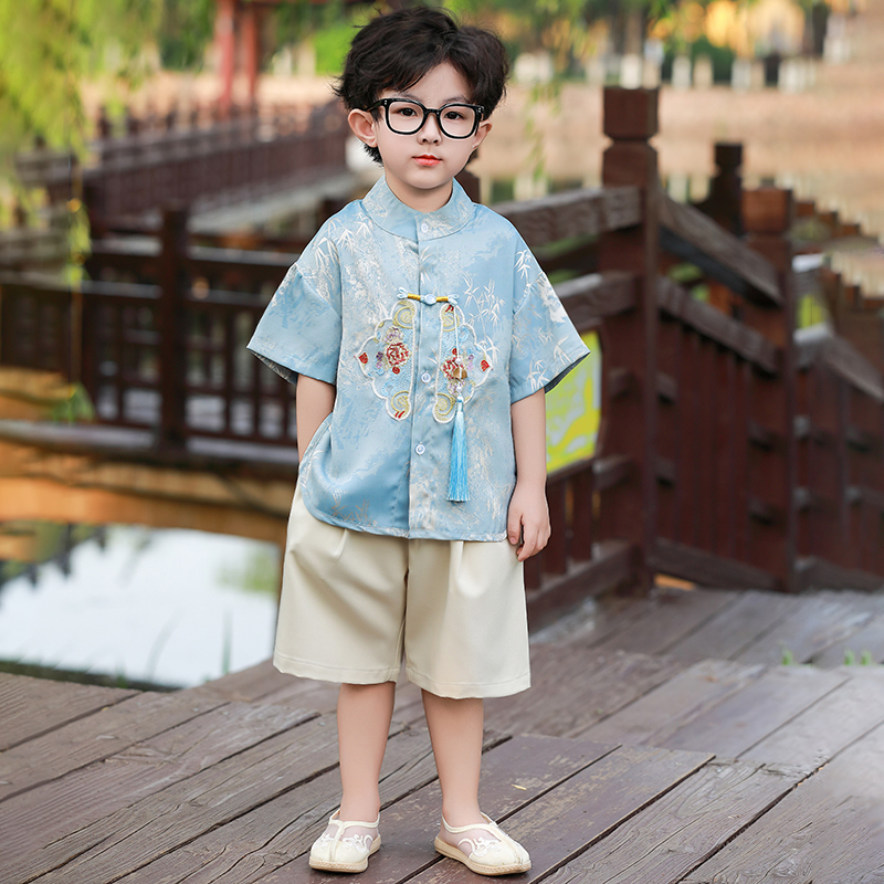 古风帅气小少爷套装男孩汉服男童