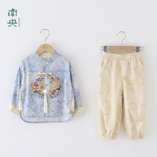 南央汉服男童古风帅气新中式童装2026新款儿童唐装春秋季宝宝古装