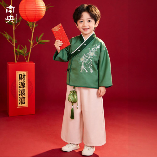 日常可穿汉服男童秋冬季儿童唐装