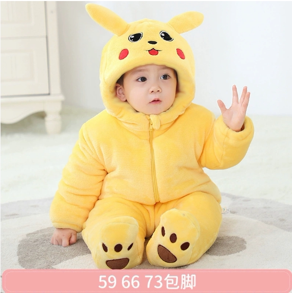 婴儿保暖连体衣宝宝秋季爬服