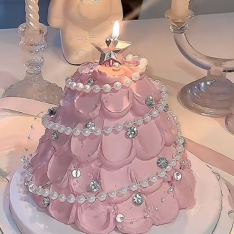 圣诞节主题圣诞树蛋糕装饰摆件