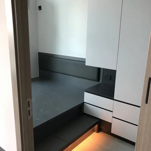 香港全屋定制家私居公屋卧室床衣柜油压床榻榻米订做极道自有工厂