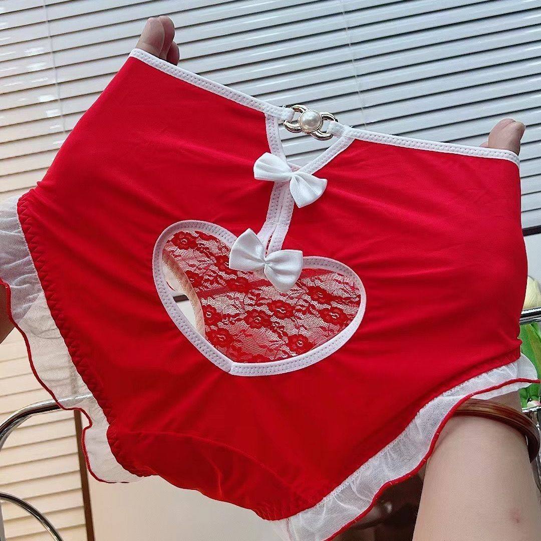 原创少女爱心镂空美臀内裤女蕾丝拼接蝴蝶结低腰三角裤纯棉裆,女士内衣/男士内衣/家居服,女三角裤,淘宝优惠券,粉丝福利购,淘宝优惠卷