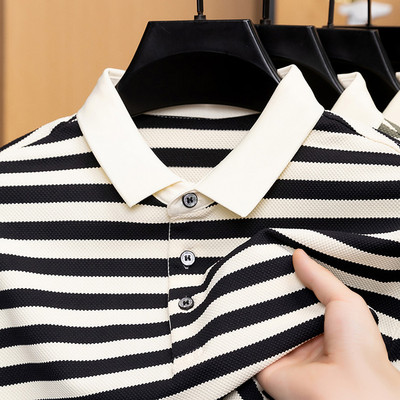 男翻领常规吸湿排汗短袖Polo衫
