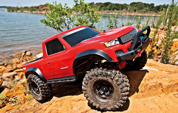 Traxxas TRX-4路虎卫士Sport运动版皮卡车 四驱RC仿真攀爬车