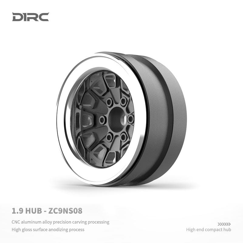 D1RC 1.9寸金属攀爬车电镀复古轮毂  TRX4 scx10三代 (ZC9NS08)