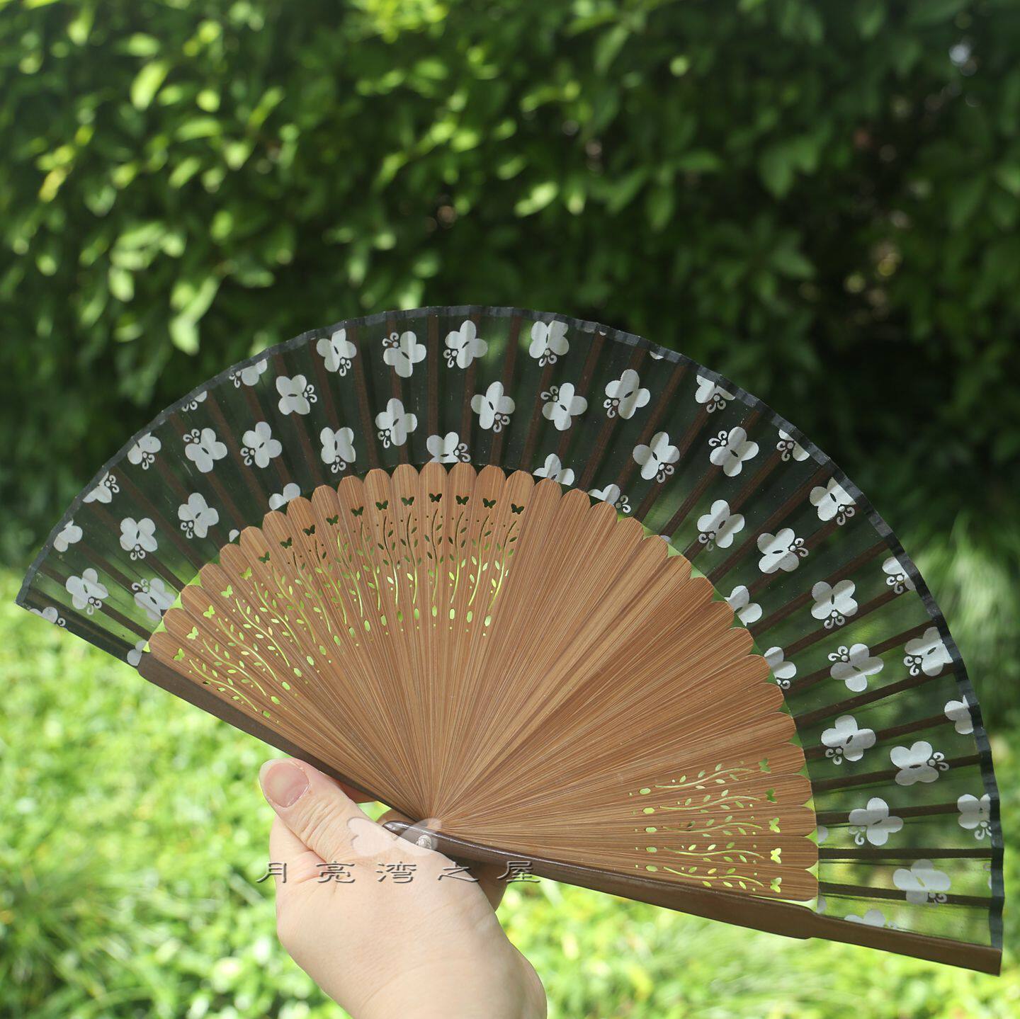 古风汉服旗袍竹制折扇