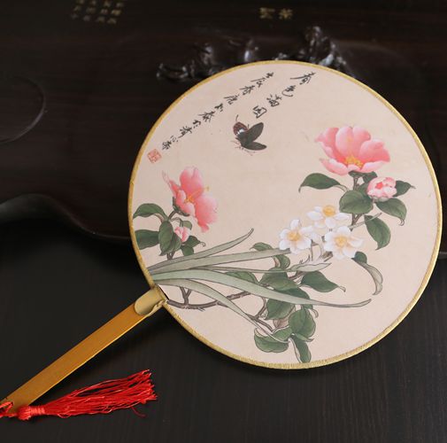 5折特价精美古典宫廷汉服团扇