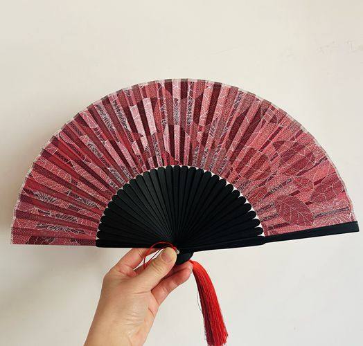 月亮扇优雅女扇日用汉服旗袍扇扇