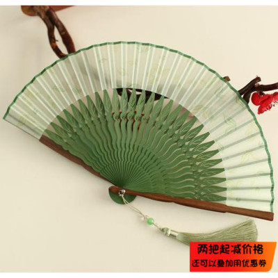 月亮扇复古风5.8寸礼品汉服夏季