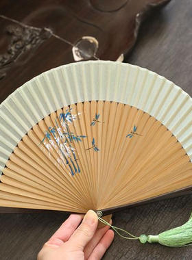 清仓女扇随身折叠古典