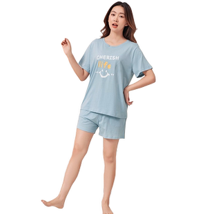小护士睡衣女套装夏天薄款休闲运动可外穿短袖短裤宽松全棉家居服