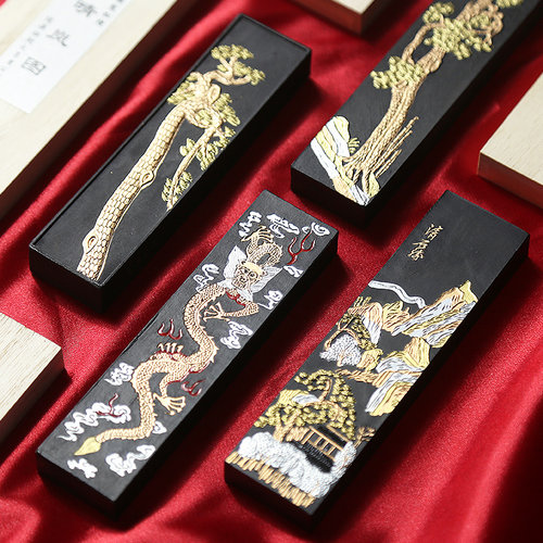 赋比兴汪爱军徽墨松烟老墨条