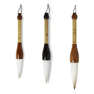 赋比兴 国家非遗传人 佘征军制 专业级毛笔大提斗抓笔 大中小号狼羊兼毫榜书大字福书法对联毛笔高档文房四宝