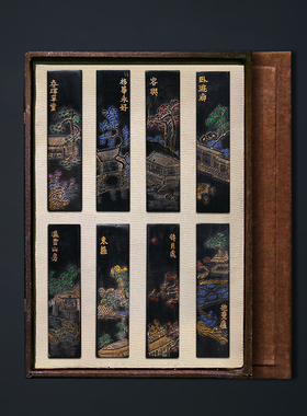 国家非遗 1986年制 清代康熙年老墨版《佩文斋》收藏老墨块墨条 胡开文墨块 收藏徽墨艺术礼品 文房四宝套装