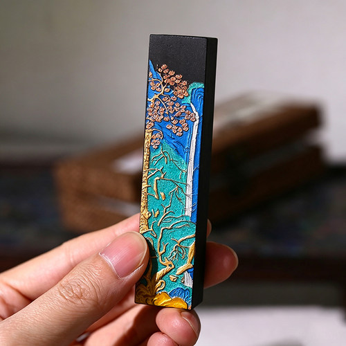 胡海涌墨条松烟墨块徽墨套装