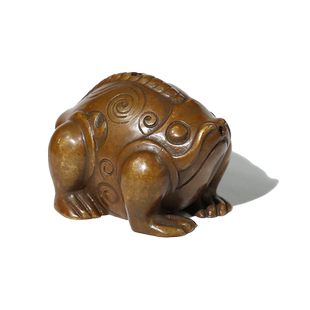 赋比兴 国家非遗 古兽铜砚滴 传统失蜡法仿古铜器 高端如意青铜水滴 书法创意水滴小摆件实心铜 文房四宝