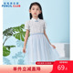 新款 铅笔俱乐部童装 2025夏装 女童连衣裙儿童网纱裙中大童古风裙子