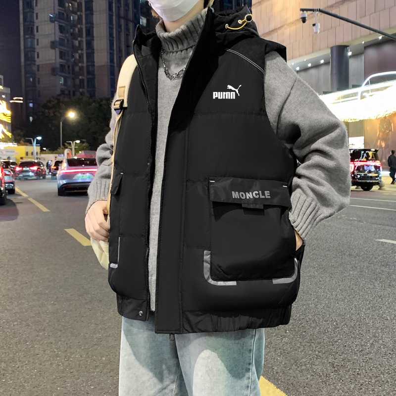 羽绒棉马甲男休闲百搭保暖背心
