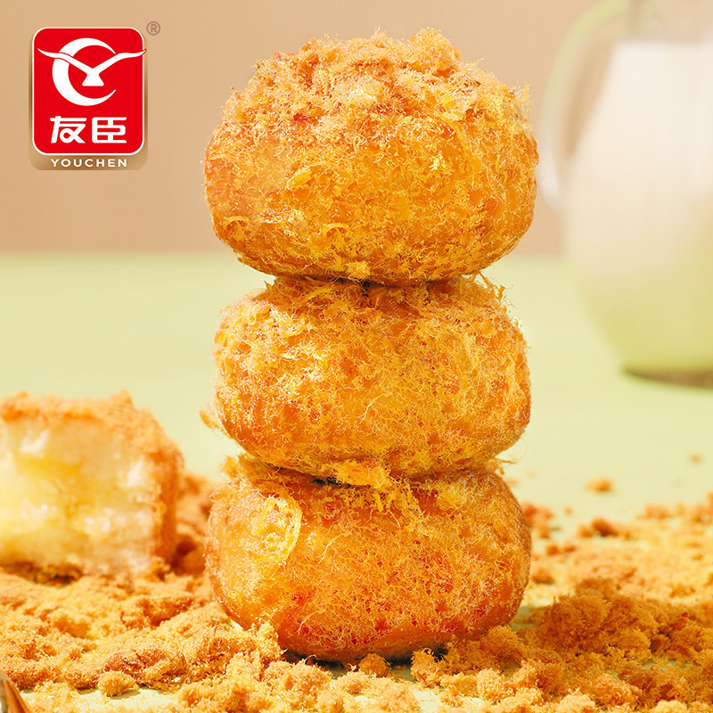 友臣肉松小贝蛋糕早餐面包休闲零食食品小吃糕点夹心蛋糕健康面包