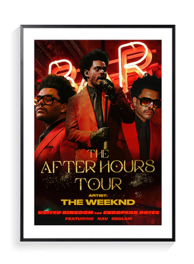 The weeknd威肯装饰画说唱rapper嘻哈音乐专辑封面海报盆栽哥挂画