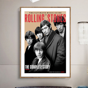 滚石乐队海报装饰画客厅卧室背景墙壁画The Rolling Stones挂画