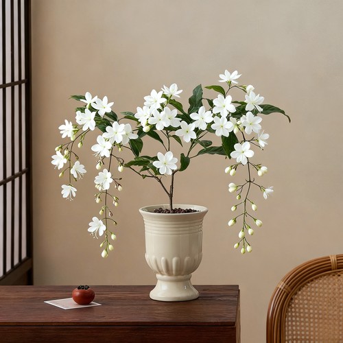 垂丝茉莉花盆栽带花苞四季花卉