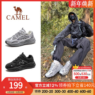 新款 厚底老爹鞋 防滑男鞋 骆驼户外休闲鞋 运动鞋 秋季 子徒步鞋 女 男士