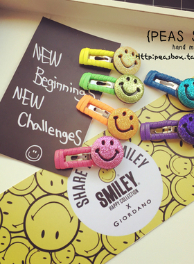 豌豆铺Peas box |彩虹笑脸BB夹宠物泰迪约克夏马尔济斯头饰发夹