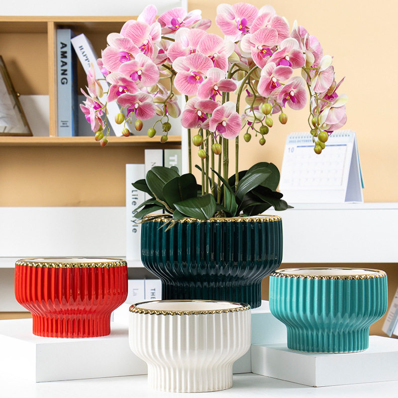 陶瓷花盆 现简约ins风创意家居绿植盆跨境轻奢莫兰迪色花盆,鲜花速递/花卉仿真/绿植园艺,花盆,淘宝优惠券,粉丝福利购,淘宝优惠卷