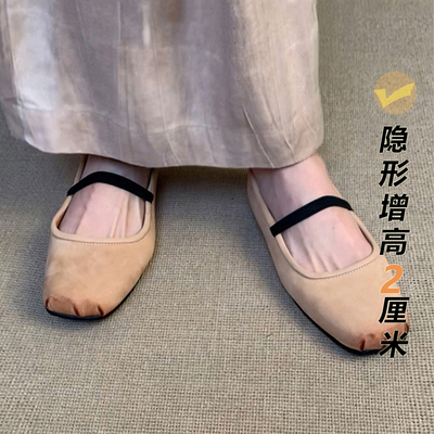 玛丽珍鞋软底猪鼻子鞋百搭芭蕾舞