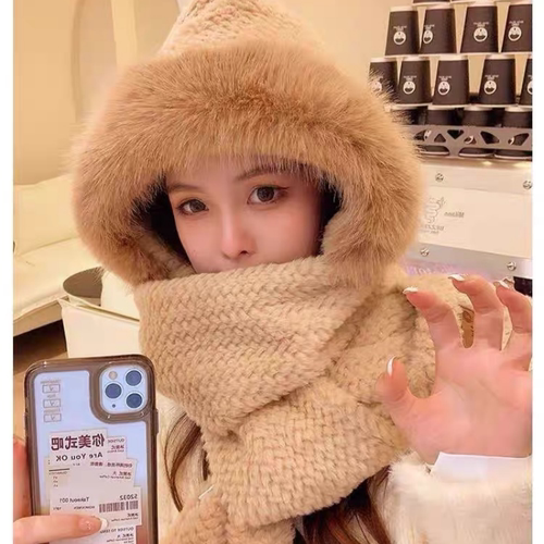 护耳出游韩系男女冬季一体帽