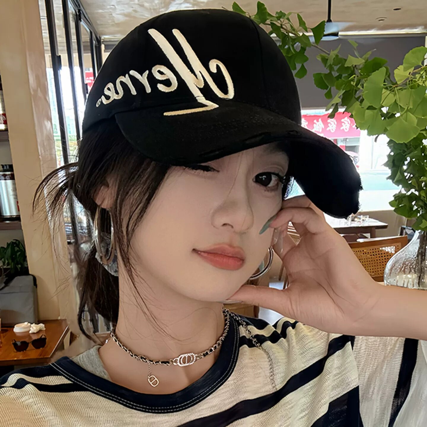 春夏新款帽子女时尚百搭鸭舌帽图片