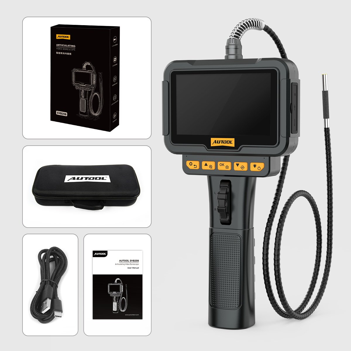 AUTOOL汽车检测仪工业内窥镜SVB2083年质保高清探头维修仪器 - 实物图