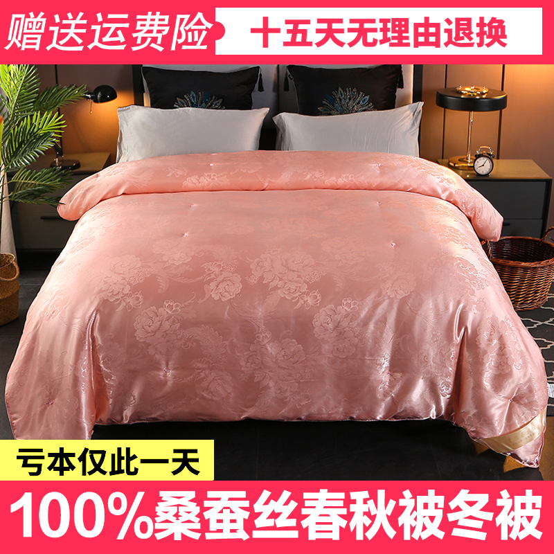 2019秋冬新品优质蚕丝被100%桑蚕丝冬被春秋被空调被芯单双人被子限9000张券