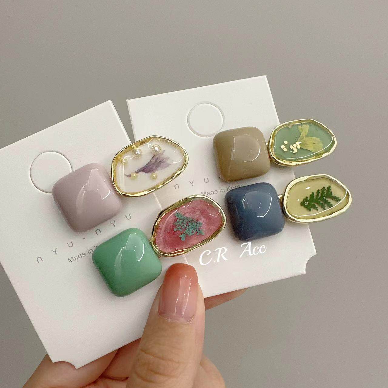 森系仙美侧边高级感前额刘海夹