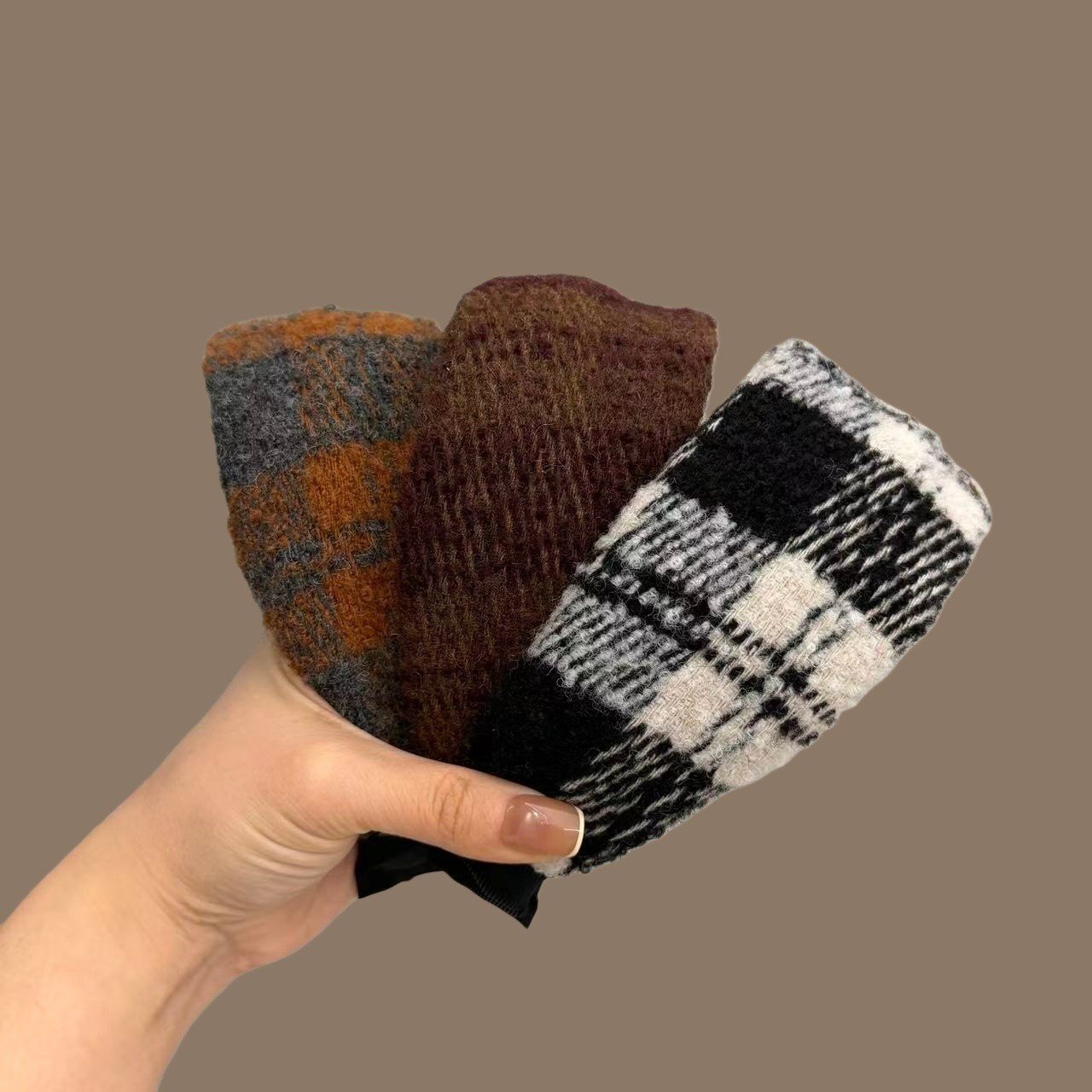 美拉德毛呢格纹超宽发箍女遮白发高颅顶显脸小压发头箍洗脸头扣潮,饰品/流行首饰/时尚饰品新,发饰,淘宝优惠券,粉丝福利购,淘宝优惠卷