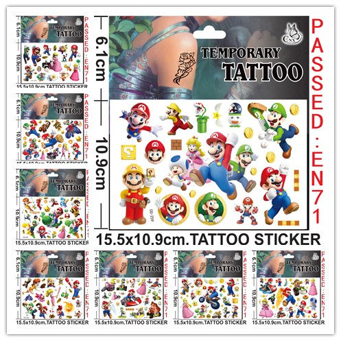 玛丽马里奥复仇卡通儿童男孩防水