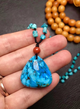 原矿高瓷云盖寺项链证书吊坠